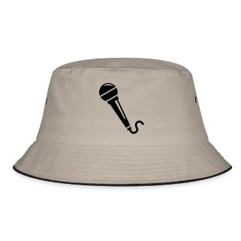 Microphone - Bucket Hat - khaki/black - Front