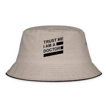 Arzt - Bucket Hat - Khaki/Schwarz - Vorne