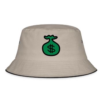 Dollar Money Bank - Bucket Hat - khaki/black - Front