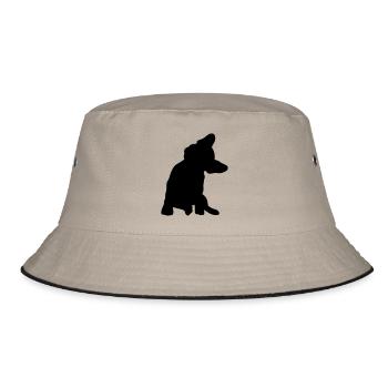 Frenchie - Bucket Hat - khaki/black - Front