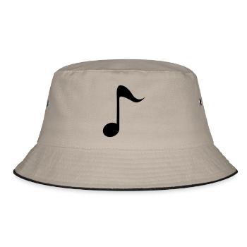 Note - Bucket Hat - Khaki/Schwarz - Vorne