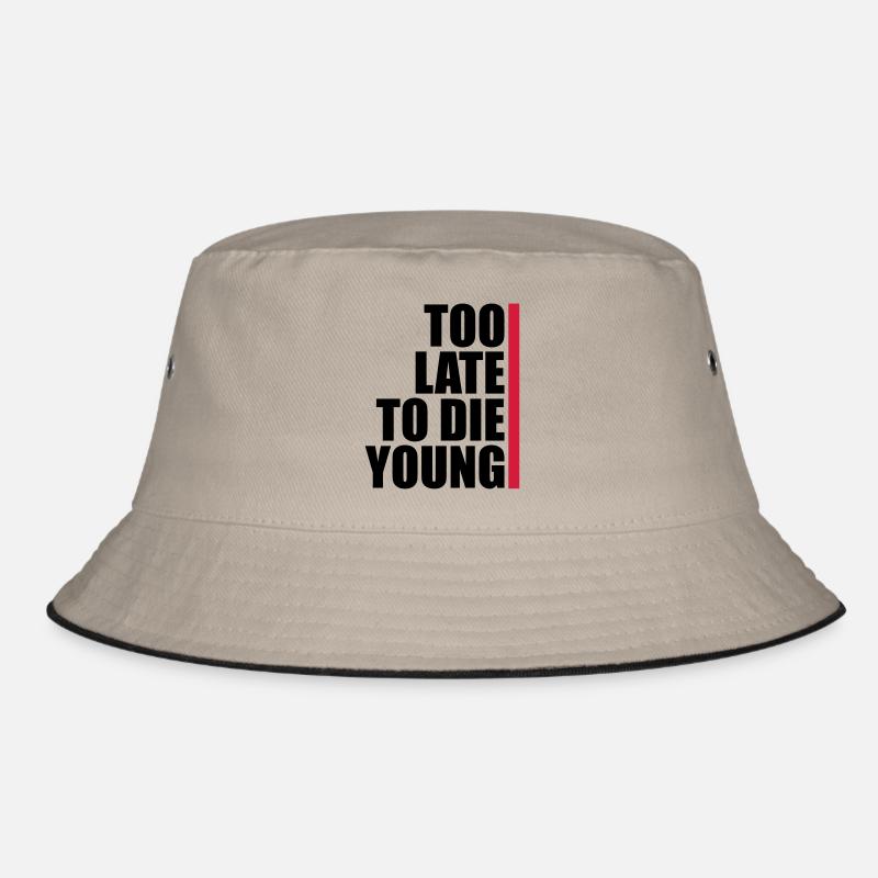 Die Young Text Bucket Hat