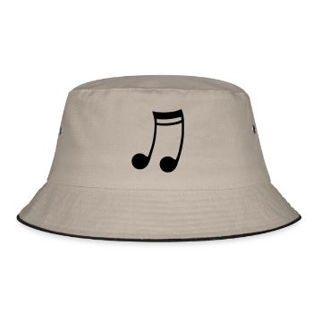 double note - Bucket Hat - khaki/black - Front