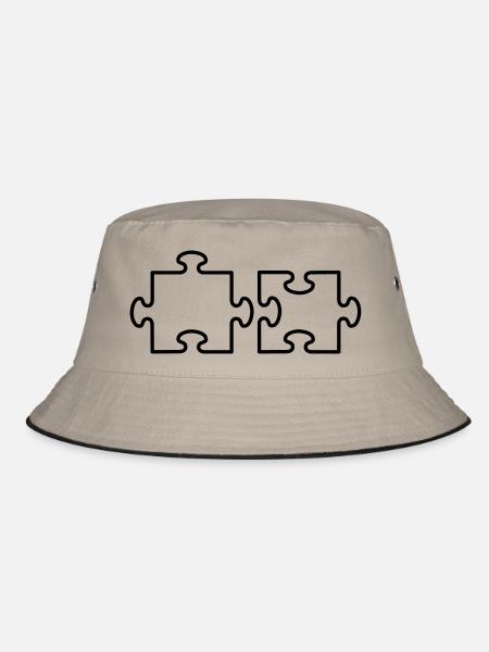 2 Puzzle Teile - Bob - kaki/noir