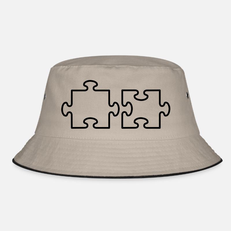 2 Puzzle Teile Bucket Hat