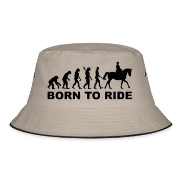 Evolution Riding - Bucket Hat - khaki/black - Front