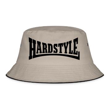 Hardstyle_V63 - Bucket Hat - Khaki/Schwarz - Vorne