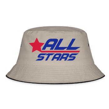 Cool Allstars Logo Design - Bucket Hat - khaki/black - Front