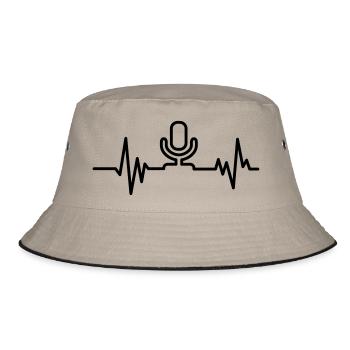 singer - Bucket Hat - khaki/black - Front