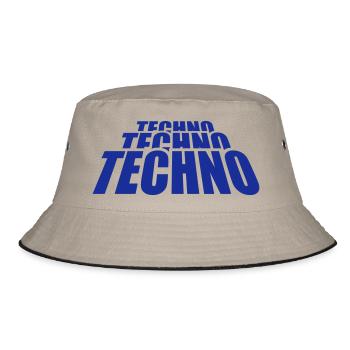 Techno Love Citation Dire Musique Fête Célébrer Logo - Bob - kaki/noir - Devant