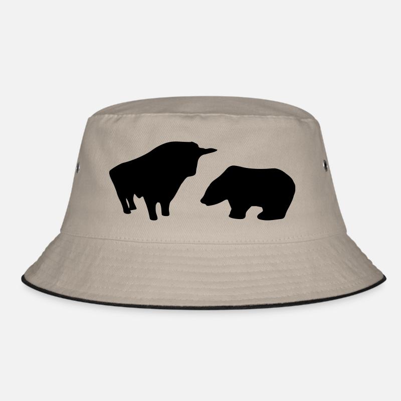 Börse - Bucket Hat - Khaki/Schwarz