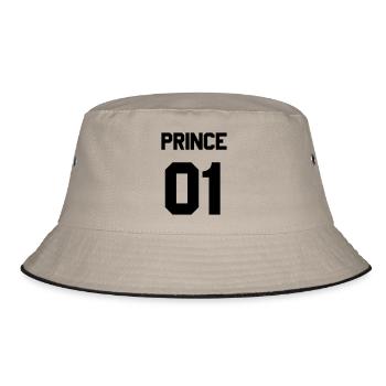 Prince 01 - Bucket Hat - Khaki/Schwarz - Vorne