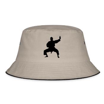 Karate male eu - Bucket Hat - khaki/black - Front