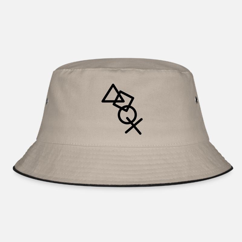 cool X viereck dreieck symbole controller game kre Bucket Hat