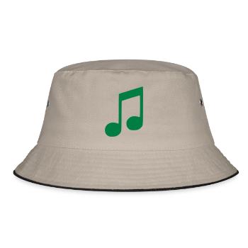 Note - Bucket Hat - Khaki/Schwarz - Vorne