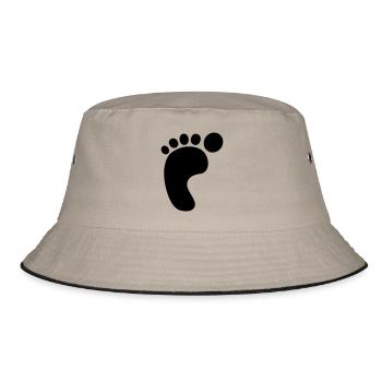 Impression de pied gauche - Bob - kaki/noir - Devant