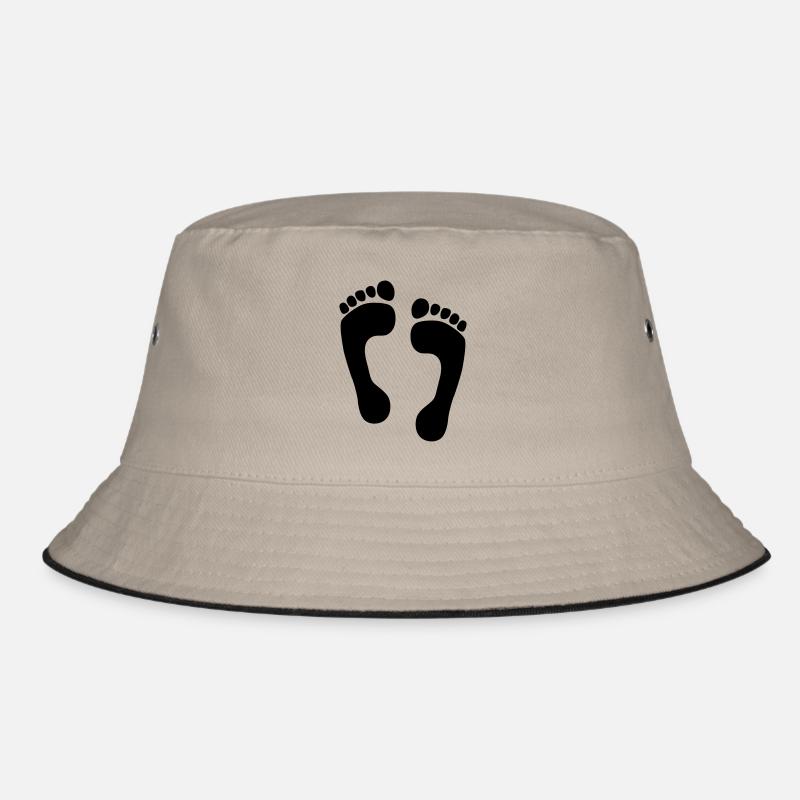 Feet - Bucket Hat - khaki/black