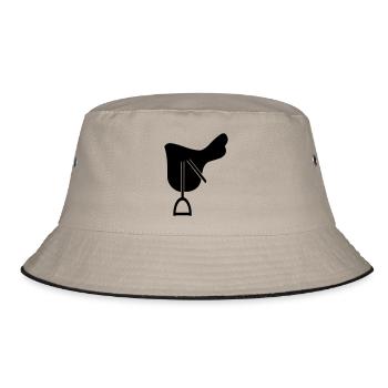 Sattel - Bucket Hat - Khaki/Schwarz - Vorne