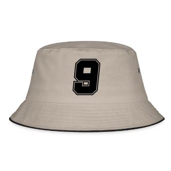 9 - Bucket Hat - Khaki/Schwarz - Vorne