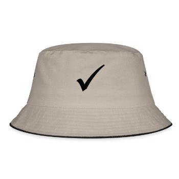 haken - Bucket Hat - Khaki/Schwarz - Vorne
