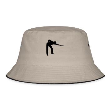 SNOOKER - PLAYER Icon - Bucket Hat - Khaki/Schwarz - Vorne