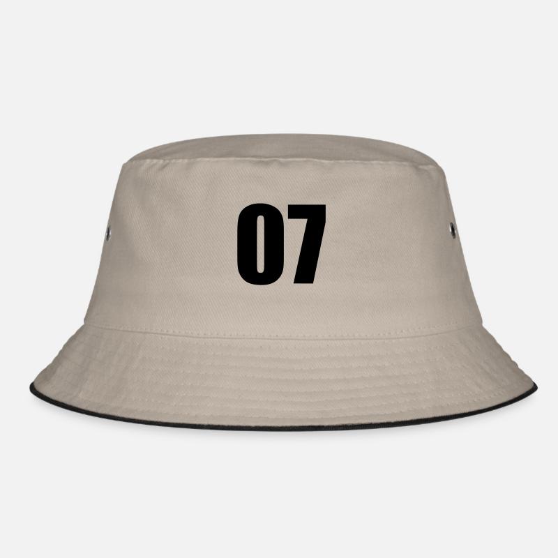 07 - Bucket Hat - Khaki/Schwarz