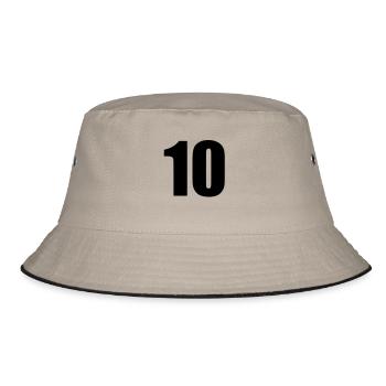 10 - Bucket Hat - khaki/black - Front