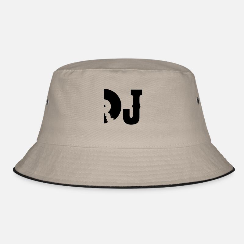 dj - Bucket Hat - Khaki/Schwarz