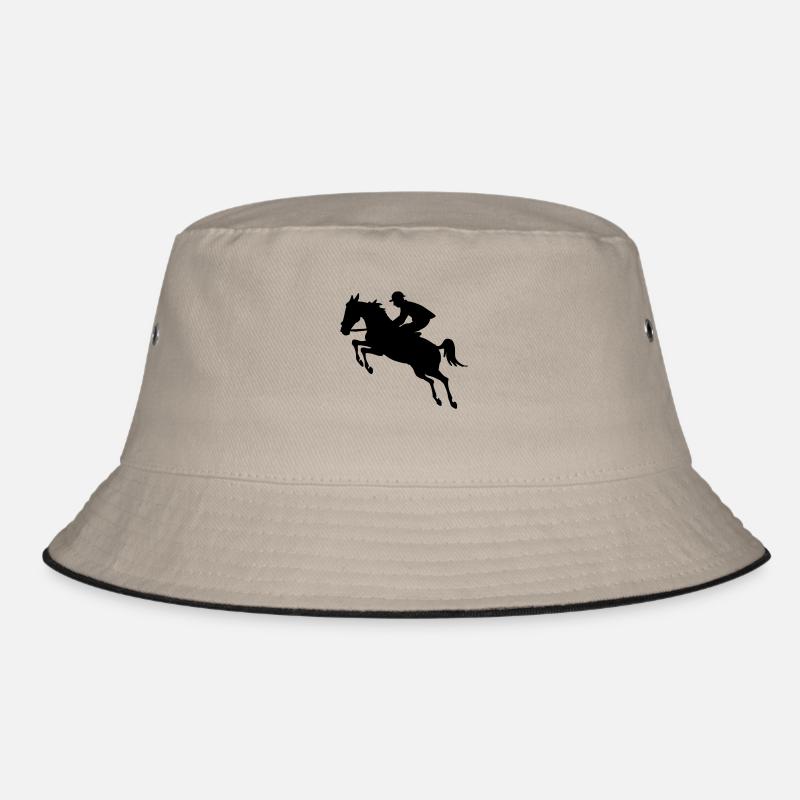 rider jumping Bucket Hat