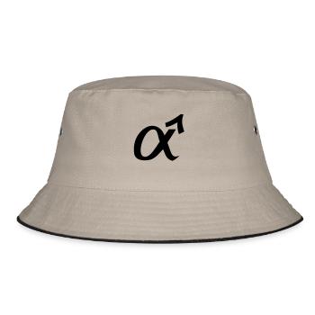 Alpha Männchen - Bucket Hat - Khaki/Schwarz - Vorne