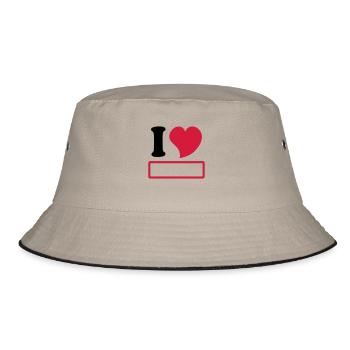 I love à personnaliser - Bob - kaki/noir - Devant