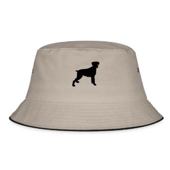 dog dog - Bucket Hat - khaki/black - Front