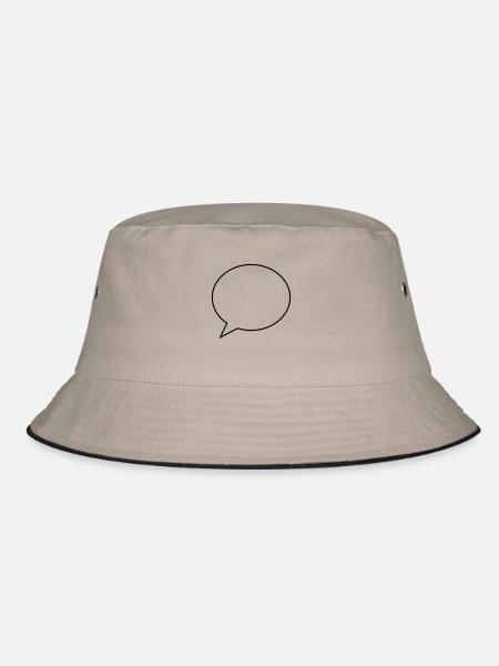bubble - Bucket Hat - khaki/black - Front