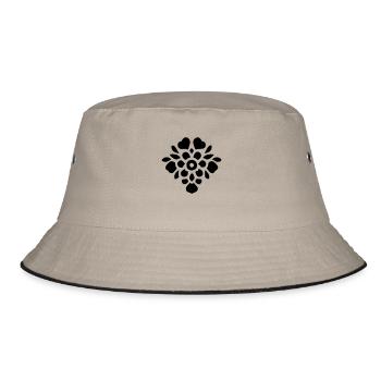Flower bouquet - Bucket Hat - khaki/black - Front