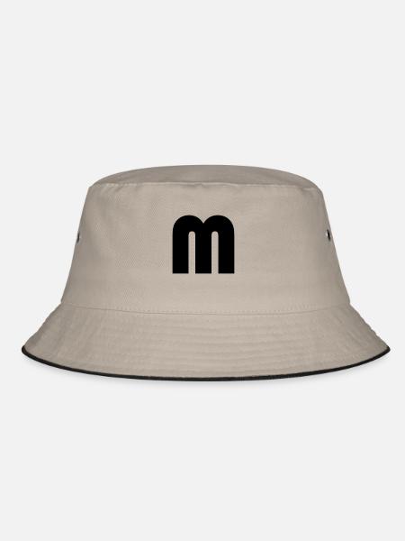 Capital M - Bucket Hat - Khaki/Schwarz - Vorne