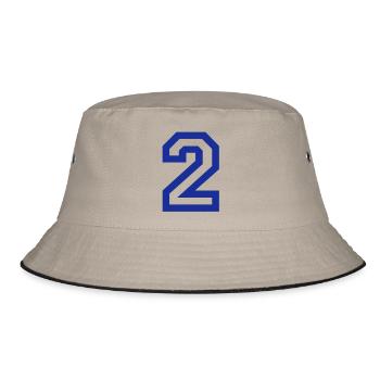 2 - Nummer - Bucket Hat - Khaki/Schwarz - Vorne