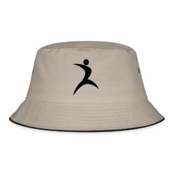 Dancing dancer dancer gymnastics 1c - Bucket Hat - khaki/black - Front