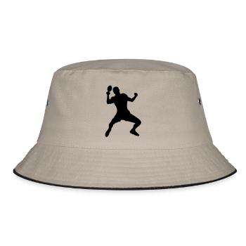 Table tennis male eu - Bucket Hat - khaki/black - Front
