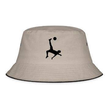 soccer male plain uk - Bucket Hat - khaki/black - Front