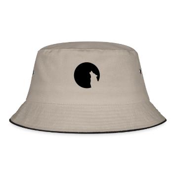 lone Wolf - Bucket Hat - khaki/black - Front