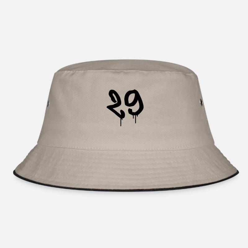 Graffiti : 29 - Bucket Hat - Khaki/Schwarz
