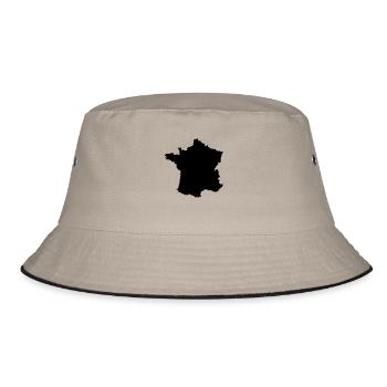 France map - Bucket Hat - khaki/black - Front