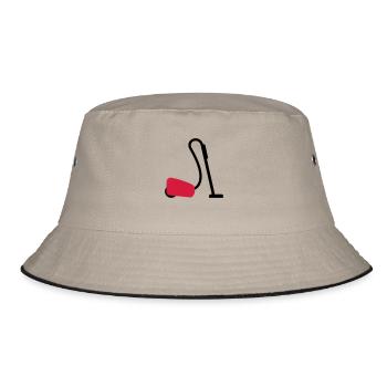 Vacuum cleaner - Bucket Hat - khaki/black - Front