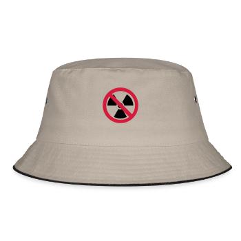 No atomic energy - Bucket Hat - khaki/black - Front