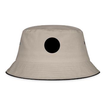 Trou de mathématiques-symbole - cercle noir- - Bob - kaki/noir - Devant