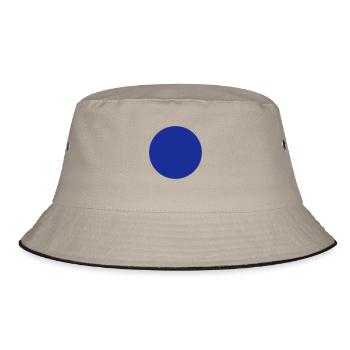 A blue circle - Bucket Hat - khaki/black - Front