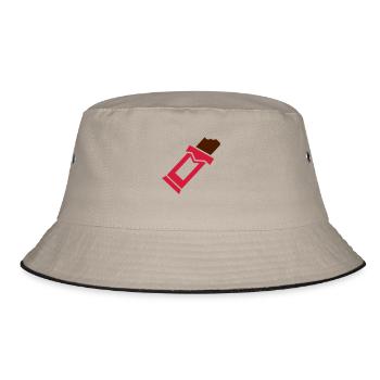 Chocolate bar - Bucket Hat - khaki/black - Front