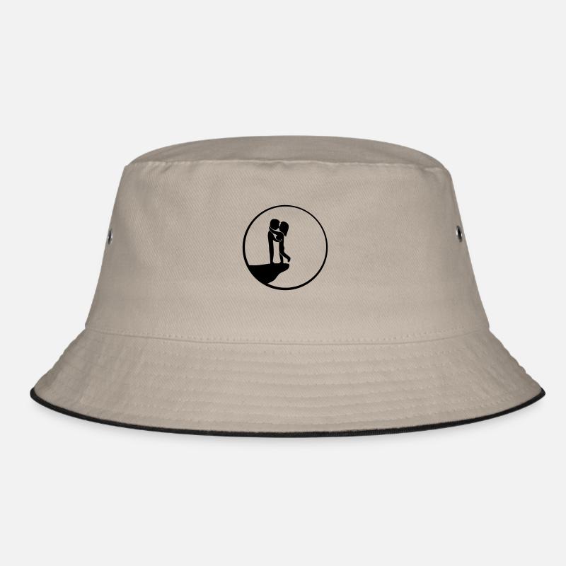 Night Moon Couples Bucket Hat