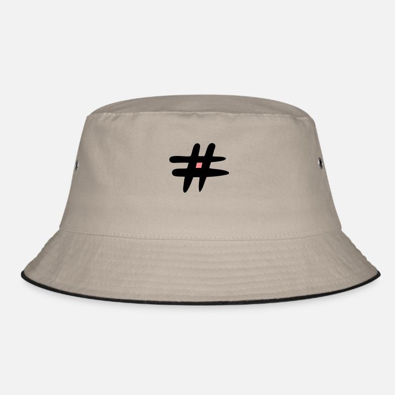 Raute Zeichen. # Symbol. Satzzeichen. Webzeichen. Bucket Hat