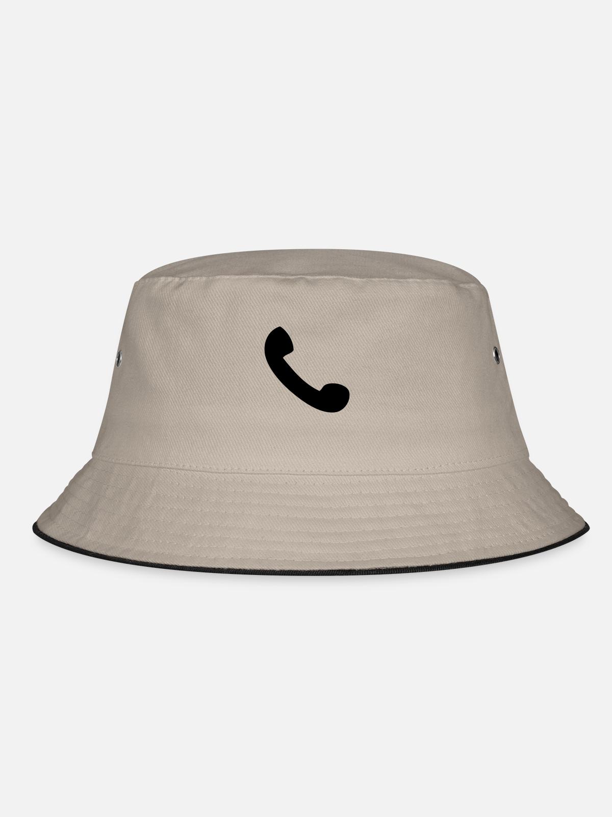Phone - Bucket Hat - khaki/black - Front